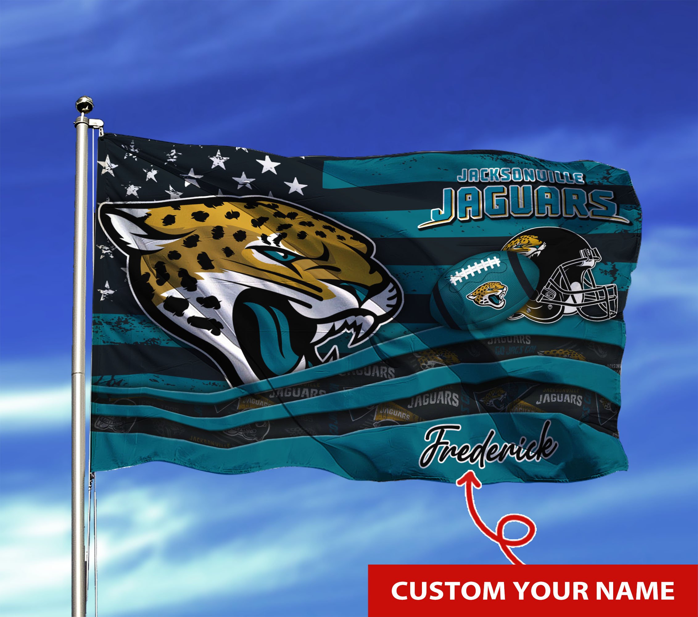 Jacksonville Jaguars Custom Flag3x5ft For This Season TU26897